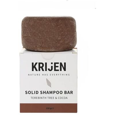 Krijen Shampooing végétalien avec huile de pistache, huile de vanille et huile de menthe 100 g Hydratant et régénérant pour cheveux squameux et secs Contient des protéines végétales et de la provitamine Krijen Shampooing végétalien avec huile de pistache, huile de vanille et huile de menthe 100 g Hydratant et régénérant pour cheveux squameux et secs Contient des protéines végétales et de la provitamine