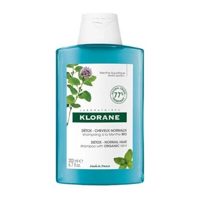Klorane Shampooing Detox à la Menthe Aquatique, 200 ml Klorane Shampooing Detox à la Menthe Aquatique, 200 ml