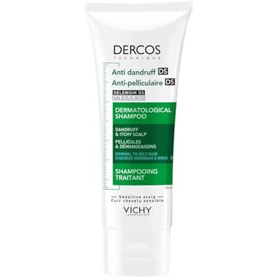 VICHY Dercos Technique Shampooing antipelliculaire et anti-réapparition pour cheveux normaux à gras avec sélénium et acide salicylique 95 ml VICHY Dercos Technique Shampooing antipelliculaire et anti-réapparition pour cheveux normaux à gras avec sélénium et acide salicylique 95 ml