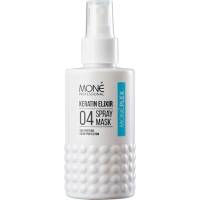 MONÉ PROFESSIONAL Spray masque cheveux sans rinçage 10-en-1, spray thermoprotecteur, spray démêlant, anti-frisottis, hydrate, protège, nourrit, anti-humidité Kératine -150 ml MONÉ PROFESSIONAL Spray masque cheveux sans rinçage 10-en-1, spray thermoprotecteur, spray démêlant, anti-frisottis, hydrate, protège, nourrit, anti-humidité Kératine -150 ml