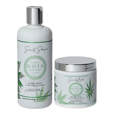 NOIA PARIS NOÏA HAIR – Coffret Duo Professionnel SERENITY – Shampoing + Masque – Apaisant & Hydratant – Soin Douceur – Cuir Chevelu Sensible et Cheveux Délicats NOIA PARIS NOÏA HAIR – Coffret Duo Professionnel SERENITY – Shampoing + Masque – Apaisant & Hydratant – Soin Douceur – Cuir Chevelu Sensible et Cheveux Délicats
