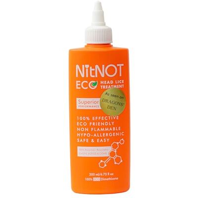Nitnot Traitement fort des poux et des lentes, pour enfants et adultes, 200 ml, élimine 100 % des poux et des œufs, facile et sûr à utiliser Nitnot Traitement fort des poux et des lentes, pour enfants et adultes, 200 ml, élimine 100 % des poux et des œufs, facile et sûr à utiliser