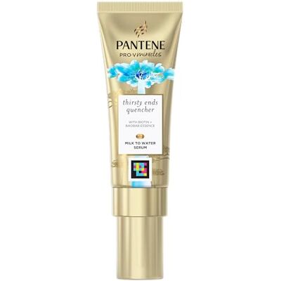 Pantene Hydra Day Sérum capillaire pour cheveux secs et abîmés, traitement capillaire sans rinçage, sérum lait à l'eau, désaltérant les pointes assoiffées avec biotine et essence de baobab, 70 ml Pantene Hydra Day Sérum capillaire pour cheveux secs et abîmés, traitement capillaire sans rinçage, sérum lait à l'eau, désaltérant les pointes assoiffées avec biotine et essence de baobab, 70 ml