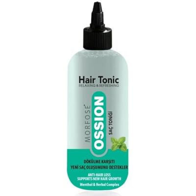 MORFOSE Ossion Hair Tonic, 300 ml, menthol et complexe d'herbes aromatiques, relaxant, rafraîchissant, anti-perte de cheveux, usage unisexe MORFOSE Ossion Hair Tonic, 300 ml, menthol et complexe d'herbes aromatiques, relaxant, rafraîchissant, anti-perte de cheveux, usage unisexe