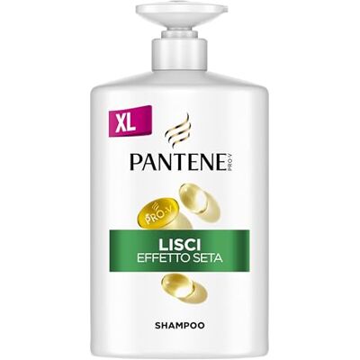 Pantene Pro-V Shampooing lisse effet soie 1000 ml Pour cheveux crépus et ternes avec Pro-V et Active Nutri-Plex Pantene Pro-V Shampooing lisse effet soie 1000 ml Pour cheveux crépus et ternes avec Pro-V et Active Nutri-Plex