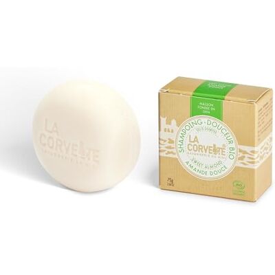 La Corvette Shampoing Solide Douceur Bio, Amande Douce 75g La Corvette Shampoing Solide Douceur Bio, Amande Douce 75g