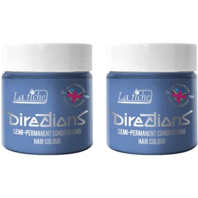 La Riche Directions Lot de 2 colorations semi-permanentes pour cheveux Argenté 100 ml La Riche Directions Lot de 2 colorations semi-permanentes pour cheveux Argenté 100 ml
