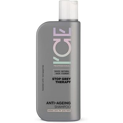 Natura Siberica ICE Professional Shampooing Stop Grey Therapy Anti-Age 250 ml Soin des Premiers cheveux gris et vieillissement des cheveux : les peptides, la niacinamide et le panthénol nourrissent le cuir Natura Siberica ICE Professional Shampooing Stop Grey Therapy Anti-Age 250 ml Soin des Premiers cheveux gris et vieillissement des cheveux : les peptides, la niacinamide et le panthénol nourrissent le cuir