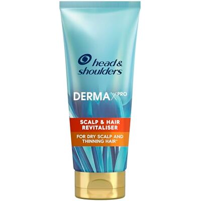 Head & Shoulders DermaXPRO Après-shampoing anti-pelliculaire, renforce les fibres capillaires Vitamine E, niacinamide et aloe actif Revitalise le cuir chevelu Pour le cuir chevelu sec et les cheveux clairsemés 200 ml Head & Shoulders DermaXPRO Après-shampoing anti-pelliculaire, renforce les fibres capillaires Vitamine E, niacinamide et aloe actif Revitalise le cuir chevelu Pour le cuir chevelu sec et les cheveux clairsemés 200 ml