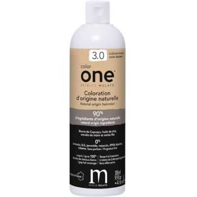 mulato Coloration Color One 3.0 châtain foncé Patrice 300ML mulato Coloration Color One 3.0 châtain foncé Patrice 300ML
