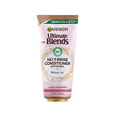 Garnier Ultimate Blends Après-shampoing apaisant sans rinçage pour cuir chevelu sensible et cheveux fragiles, 200 ml Garnier Ultimate Blends Après-shampoing apaisant sans rinçage pour cuir chevelu sensible et cheveux fragiles, 200 ml