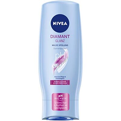 NIVEA Diamond Gloss Après-shampoing (200 ml) avec particules de diamant pour un soin intense des cheveux normaux et ternes NIVEA Diamond Gloss Après-shampoing (200 ml) avec particules de diamant pour un soin intense des cheveux normaux et ternes