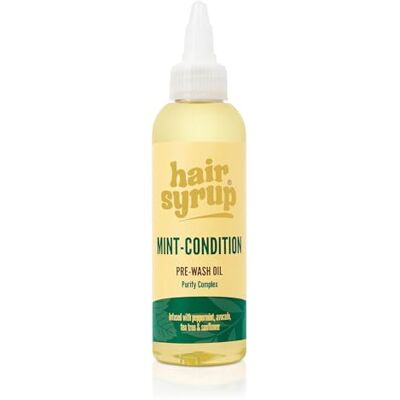 Hair Syrup Huile capillaire Pre-Wash à la menthe et à l'arbre à thé Pour cuir chevelu sec et irritant Rafraîchissante et apaisante Végétalien et 100 % naturel 300 ml Hair Syrup Huile capillaire Pre-Wash à la menthe et à l'arbre à thé Pour cuir chevelu sec et irritant Rafraîchissante et apaisante Végétalien et 100 % naturel 300 ml
