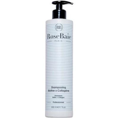 ROSE BAIE ROSEBAIE Shampoing Biotine et Collagène Sans Sulfates Accélère la Pousse & Anti-Chute Revitalisant et Hydratant Cheveux très abîmés Facilite le Démêlage ROSE BAIE ROSEBAIE Shampoing Biotine et Collagène Sans Sulfates Accélère la Pousse & Anti-Chute Revitalisant et Hydratant Cheveux très abîmés Facilite le Démêlage