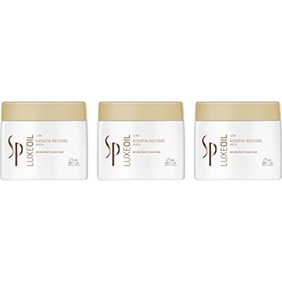 WELLA SP Luxe Oil Lot de 3 masques à la kératine Restore 400 ml WELLA SP Luxe Oil Lot de 3 masques à la kératine Restore 400 ml