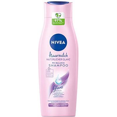 Beiersdorf NIVEA Lait capillaire brillance naturelle pH Balance Shampooing (400 ml) Shampooing pour cheveux ternes, Shampooing pour cheveux secs au lait d'amande et extrait de magnolia Beiersdorf NIVEA Lait capillaire brillance naturelle pH Balance Shampooing (400 ml) Shampooing pour cheveux ternes, Shampooing pour cheveux secs au lait d'amande et extrait de magnolia