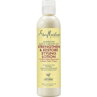 Shea Moisture Lotion coiffante à l'huile de ricin noire de Jamaïque fortifiante Grow and Restore 236 ml Shea Moisture Lotion coiffante à l'huile de ricin noire de Jamaïque fortifiante Grow and Restore 236 ml