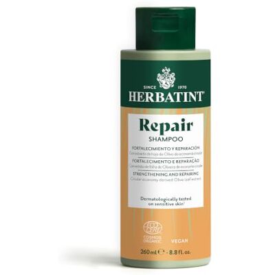 Herbatint Repair Shampooing réparateur et fortifiant 260 ml Shampooing bio pour cheveux stressés et abîmés 98% d'ingrédients d'origine naturelle, avec olive, moringa, aloe vera et bétaïne, Herbatint Repair Shampooing réparateur et fortifiant 260 ml Shampooing bio pour cheveux stressés et abîmés 98% d'ingrédients d'origine naturelle, avec olive, moringa, aloe vera et bétaïne,