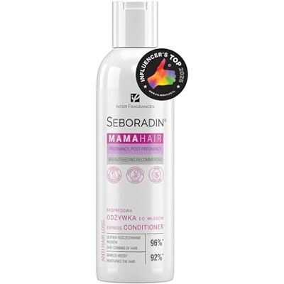 SEBORADIN Après-Shampooing Mama Hair, conditionneur enceinte, 200 ml Soin conditionneur express pour cheveux, fortifiant grossesse, après-shampooing femme enceinte, soin capillaire maternité SEBORADIN Après-Shampooing Mama Hair, conditionneur enceinte, 200 ml Soin conditionneur express pour cheveux, fortifiant grossesse, après-shampooing femme enceinte, soin capillaire maternité