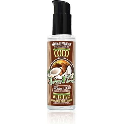 Dona Flora Sérum réparateur nourrissant à la noix de coco et macadamia 100 ml Hydratation et réparation intensive Dona Flora Sérum réparateur nourrissant à la noix de coco et macadamia 100 ml Hydratation et réparation intensive