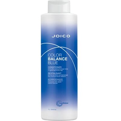 Joico Color Balance Blue Après-shampoing neutralisant les tons brassés, protège les cheveux traités par la kératine et l'extrait de thé vert, 1 l Joico Color Balance Blue Après-shampoing neutralisant les tons brassés, protège les cheveux traités par la kératine et l'extrait de thé vert, 1 l