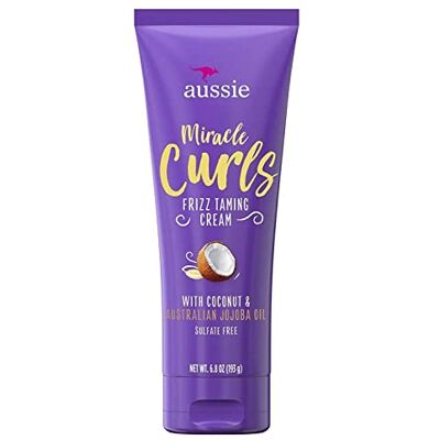 Aussie Miracle Curls Lot de 2 crèmes anti-frisottis 200 ml (noix de coco et huile de jojoba) Aussie Miracle Curls Lot de 2 crèmes anti-frisottis 200 ml (noix de coco et huile de jojoba)