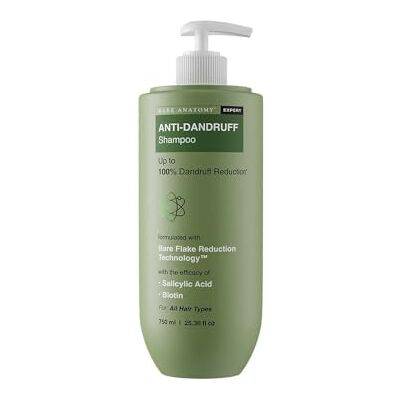Bare Anatomy Expert Shampooing antipelliculaire Jusqu'à 100 % de réduction des pellicules Cible le cuir chevelu gras et élimine les flocons secs 750 ml Bare Anatomy Expert Shampooing antipelliculaire Jusqu'à 100 % de réduction des pellicules Cible le cuir chevelu gras et élimine les flocons secs 750 ml