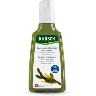 Rausch Meerestang Grease-Stop Shampoo (Instantly Loose, Fresh Hair with Natural Volume, Silicones and Parabens Vegan 200 ml Rausch Meerestang Grease-Stop Shampoo (Instantly Loose, Fresh Hair with Natural Volume, Silicones and Parabens Vegan 200 ml