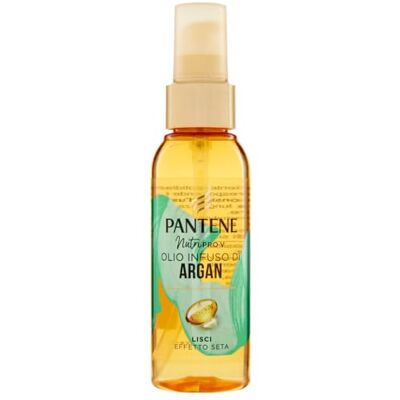 Pantene Pro-V Huile Cheveux à l'huile d'argan, idéale pour les cheveux crêpes et mats, lisses effet soie, nourrissant quotidien, sans rinçage, 100 ml Pantene Pro-V Huile Cheveux à l'huile d'argan, idéale pour les cheveux crêpes et mats, lisses effet soie, nourrissant quotidien, sans rinçage, 100 ml
