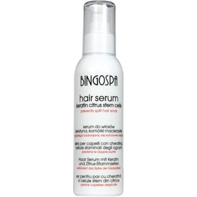 BingoSpa Sérum capillaire avec kératine et cellules souches d'agrumes 150 g. BingoSpa Sérum capillaire avec kératine et cellules souches d'agrumes 150 g.