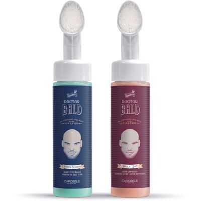 Doctor Bald Beardbury Duo de : Shampoing purifiant et lotion hydratante pour cuir chevelu, ultra-doux, sans, sans parabènes, végan, applicateur ultra-propre, et, 200 ml chacun Doctor Bald Beardbury Duo de : Shampoing purifiant et lotion hydratante pour cuir chevelu, ultra-doux, sans, sans parabènes, végan, applicateur ultra-propre, et, 200 ml chacun