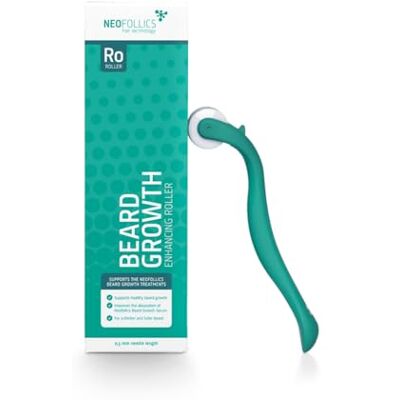Neofollics Baard Dermaroller- 0,5 mm Verbetert de opname van actieve ingrediënten tot 5 keer en de doeltreffendheid van het baardgroei serum Neofollics Baard Dermaroller- 0,5 mm Verbetert de opname van actieve ingrediënten tot 5 keer en de doeltreffendheid van het baardgroei serum
