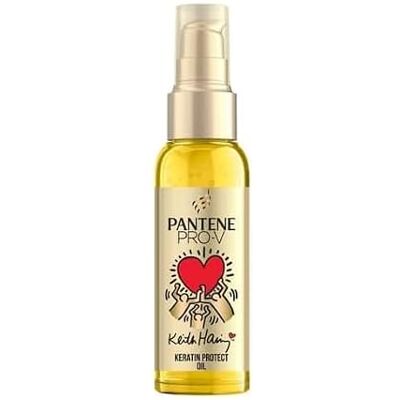 Pantene Pro-V x Keith Haring Art Collection Repair & Protect Keratin Protect Huile Capillaire 100ml Réparation Intense, Huile Nourrissante Quotidienne sans Rinçage, Pour Cheveux Secs Et Abîmés Pantene Pro-V x Keith Haring Art Collection Repair & Protect Keratin Protect Huile Capillaire 100ml Réparation Intense, Huile Nourrissante Quotidienne sans Rinçage, Pour Cheveux Secs Et Abîmés