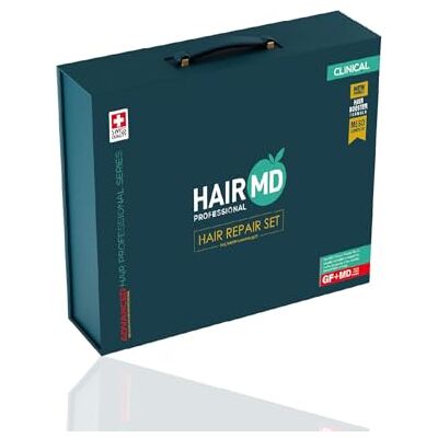 HairMD Kit de réparation capillaire post-transplantation avec shampooing, sérum méso, produits de soins capillaires avancés avec multivitamine, biotine, kératine, collagène HairMD Kit de réparation capillaire post-transplantation avec shampooing, sérum méso, produits de soins capillaires avancés avec multivitamine, biotine, kératine, collagène