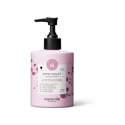 Maria Nila Colour Refresh, Vivid Violet 300 ml, Masque Capillaire Violet, Pigments Semi-Permanents, 100% Végan & Sans Sulfate/Parabène Maria Nila Colour Refresh, Vivid Violet 300 ml, Masque Capillaire Violet, Pigments Semi-Permanents, 100% Végan & Sans Sulfate/Parabène