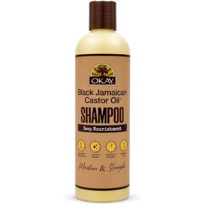 OKAY Pure Naturals Shampoing hydratant à l'huile de ricin jamaïcain noir 340,2 g, 0,34 kg OKAY Pure Naturals Shampoing hydratant à l'huile de ricin jamaïcain noir 340,2 g, 0,34 kg