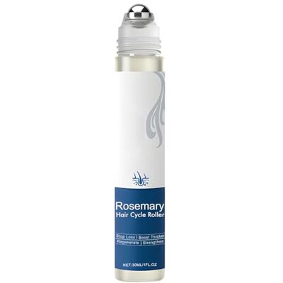 SKZKK Sérum de croissance des cheveux roll-on au romarin, sérum pour cheveux frisés, réduit la chute des cheveux et renforce les follicules pileux pour des cheveux plus épais et plus frais, convient à tous SKZKK Sérum de croissance des cheveux roll-on au romarin, sérum pour cheveux frisés, réduit la chute des cheveux et renforce les follicules pileux pour des cheveux plus épais et plus frais, convient à tous