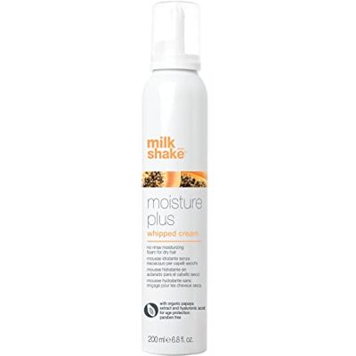 milk_shake Milkshake Whipped Crème Moisture Plus Mousse Hydratante sans Rinçage pour Cheveux Secs, 200 ml, 1 Unité milk_shake Milkshake Whipped Crème Moisture Plus Mousse Hydratante sans Rinçage pour Cheveux Secs, 200 ml, 1 Unité
