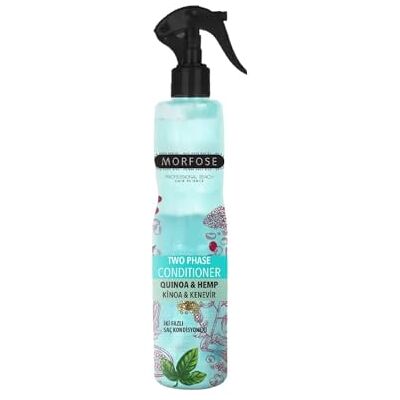MORFOSE Après-shampoing 2 phases de quinoa & hemp Après-shampoing sans rinçage biphasé avec huile de quinoa et de graines de chanvre pour un soin intense et une brillance 400 ml MORFOSE Après-shampoing 2 phases de quinoa & hemp Après-shampoing sans rinçage biphasé avec huile de quinoa et de graines de chanvre pour un soin intense et une brillance 400 ml