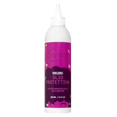 DIVINA BLK Huile protectrice Baby Curly pour les enfants aux cheveux afro et bouclés, aux huiles de coco, de soja et de tournesol 100% naturelle (250 ml) DIVINA BLK Huile protectrice Baby Curly pour les enfants aux cheveux afro et bouclés, aux huiles de coco, de soja et de tournesol 100% naturelle (250 ml)