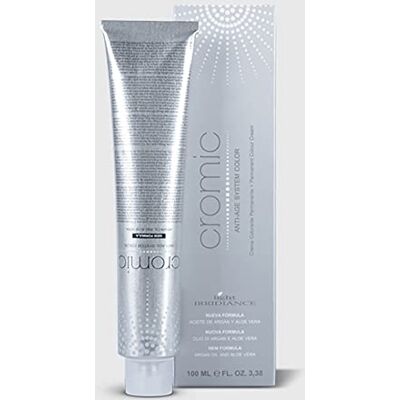 Light Irridiance Crème à cheveux Cromic pour coloration permanente, anti-âge, avec huile d'argan et aloe vera, 100 ml 100 ml 1,0 Noir natural Light Irridiance Crème à cheveux Cromic pour coloration permanente, anti-âge, avec huile d'argan et aloe vera, 100 ml 100 ml 1,0 Noir natural
