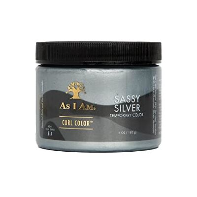 As I Am Curl Color Teinture Couleur Temporaire Sassy Silver 182 g As I Am Curl Color Teinture Couleur Temporaire Sassy Silver 182 g