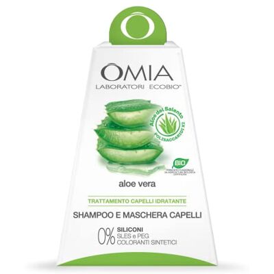Omia Aloe Vera du Salento Coffret Cadeau Cloche, Fisio Shampooing et Masque Cheveux, Set Cheveux Femme, Soins des Cheveux, Kit Shampooing 250 ml et Masque 250 ml Lot de 2 Omia Aloe Vera du Salento Coffret Cadeau Cloche, Fisio Shampooing et Masque Cheveux, Set Cheveux Femme, Soins des Cheveux, Kit Shampooing 250 ml et Masque 250 ml Lot de 2