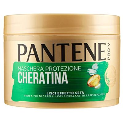 Pantene Pro-V Masque capillaire, lisse effet soie protection kératine, jusqu'à 72 h de cheveux lisses et brillants en 1 application, 500 ml Pantene Pro-V Masque capillaire, lisse effet soie protection kératine, jusqu'à 72 h de cheveux lisses et brillants en 1 application, 500 ml