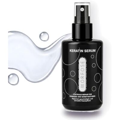 MORFOSE Sérum capillaire 75 ml, traitement à l'huile pour cheveux secs et abîmés Anti-frisottis, protection contre la chaleur et hydratant sans rinçage (75 ml (lot de 1), kératine) MORFOSE Sérum capillaire 75 ml, traitement à l'huile pour cheveux secs et abîmés Anti-frisottis, protection contre la chaleur et hydratant sans rinçage (75 ml (lot de 1), kératine)