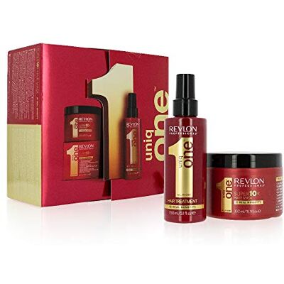 REVLON PROFESSIONAL Coffret-Cadeau uniqone Original Edition Spéciale Hair Treatment Rouge 150 ml + Supermask 300 ml REVLON PROFESSIONAL Coffret-Cadeau uniqone Original Edition Spéciale Hair Treatment Rouge 150 ml + Supermask 300 ml