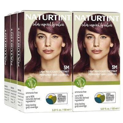 Naturtint Permanent Hair Color 5M Light Mahogany Chestnut, 5.28 fl oz (6-pack) by Naturtint Permanent Hair Color 5M Light Mahogany Chestnut, 5.28 fl oz (6-pack) by