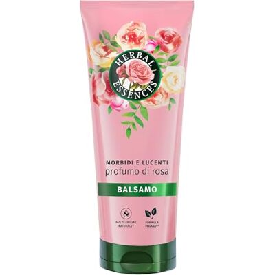 Herbal Essences Baume doux et brillant, pour cheveux secs, avec essence de rose, végétalien, 200 ml Herbal Essences Baume doux et brillant, pour cheveux secs, avec essence de rose, végétalien, 200 ml