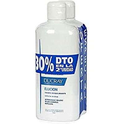 Ducray Elution Shampooing 2 x 400 ml 400 ml Ducray Elution Shampooing 2 x 400 ml 400 ml