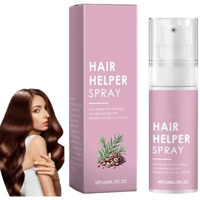 homomdy Hair Helper Spray 60 ml Natural Hair Helper Sérum de Croissance Spray Traitement pour Cheveux Plus Épais, Réparation des Cheveux Clairsemés, Soin Naturel, Hydratant et Nourrissant (1pcs) homomdy Hair Helper Spray 60 ml Natural Hair Helper Sérum de Croissance Spray Traitement pour Cheveux Plus Épais, Réparation des Cheveux Clairsemés, Soin Naturel, Hydratant et Nourrissant (1pcs)
